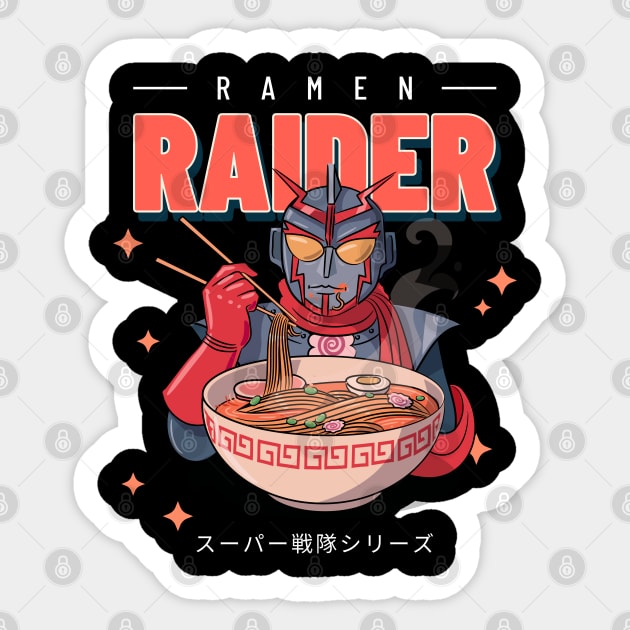 ramen raider Sticker by tedd